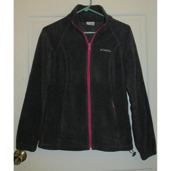 Columbia Women' Gray Full Zip Long Sleeve Zippered Pockets Fleece Jacket Size S - Picture 1 of 10